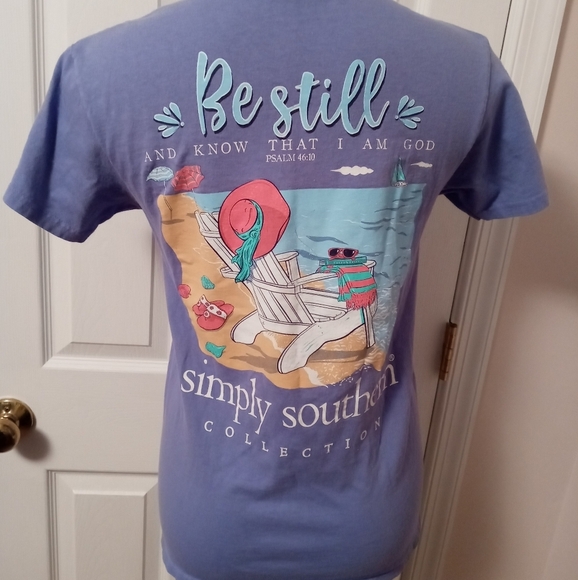 Simply southern gently worn Palm 46:10 t-shirt - Picture 3 of 3